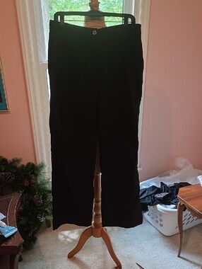 Anatomie Black Wide-Leg Travel Trousers